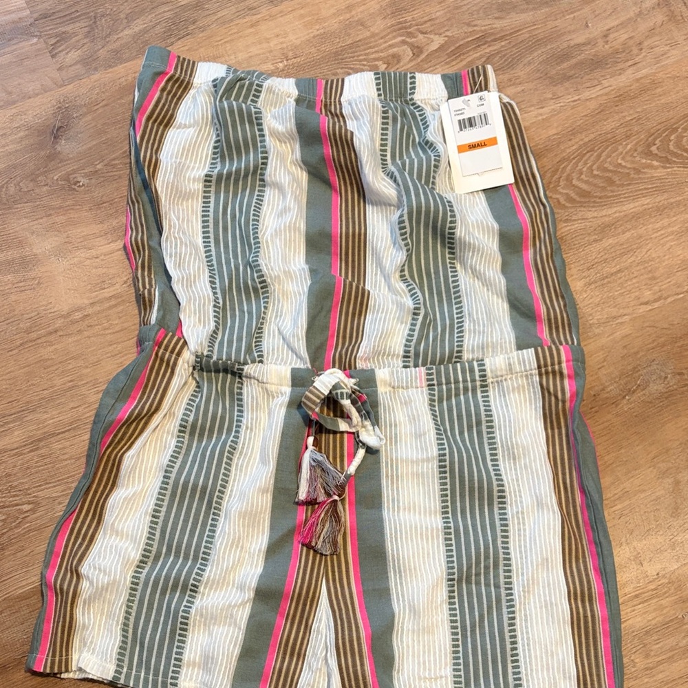 BECCA Multicolor Striped Swim Coverup